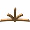 Ekena Millwork Davenport Rough Sawn Timber Gable Bracket, Western Red Cedar, 96"W x 56"H x 6"D x 6"F, 14/12 Pitch GBW096X56X0606DAV00RWR - alternate 3